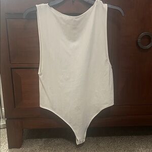 Forever 21 White Sleeveless Bodysuit